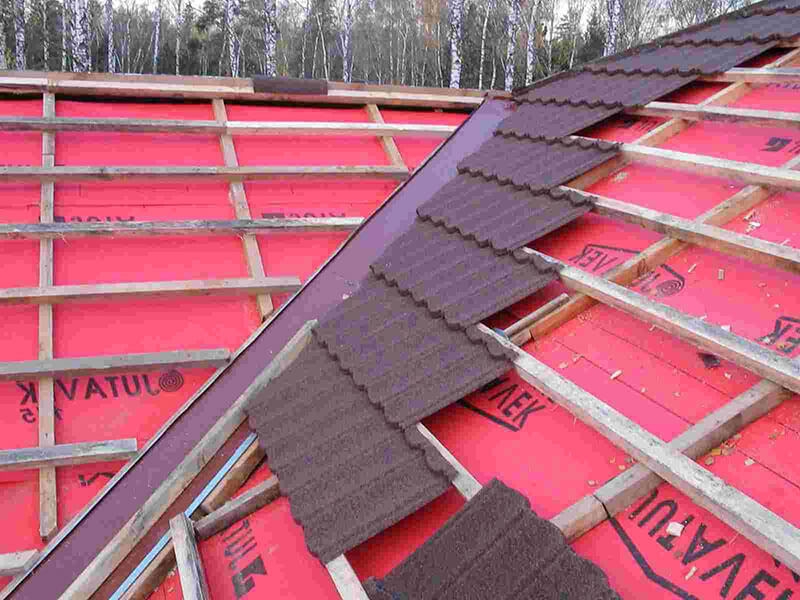 Кровля с обрешеткой под кровельный лист